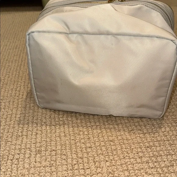 Trish McEvoy light taupe Double-Zip Cosmetic Bag - Picture 6 of 10